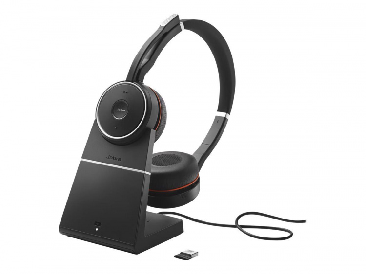 Jabra Office, Trådlösa Hörlurar, Evolve 75 SE Link380a UC Stereo Stand