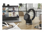 Jabra Office Trådade Hörlurar med Laddställ, Jabra Evolve2 75 Link380a Ms Stereo, Black Jabra Office Trådade Hörlurar med Laddställ, Jabra Evolve2 75 Link380a Ms Stereo, Black
