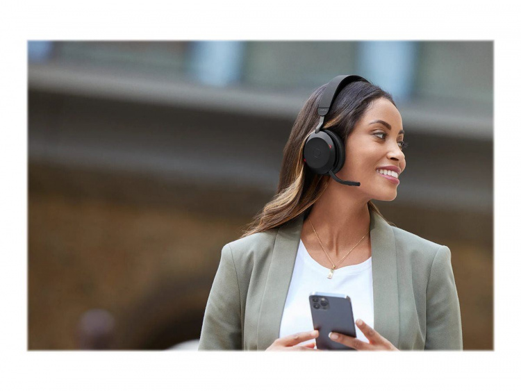 Jabra Office Trådade Hörlurar med Laddställ, Jabra Evolve2 75 Link380a Ms Stereo, Black Jabra Office Trådade Hörlurar med Laddställ, Jabra Evolve2 75 Link380a Ms Stereo, Black