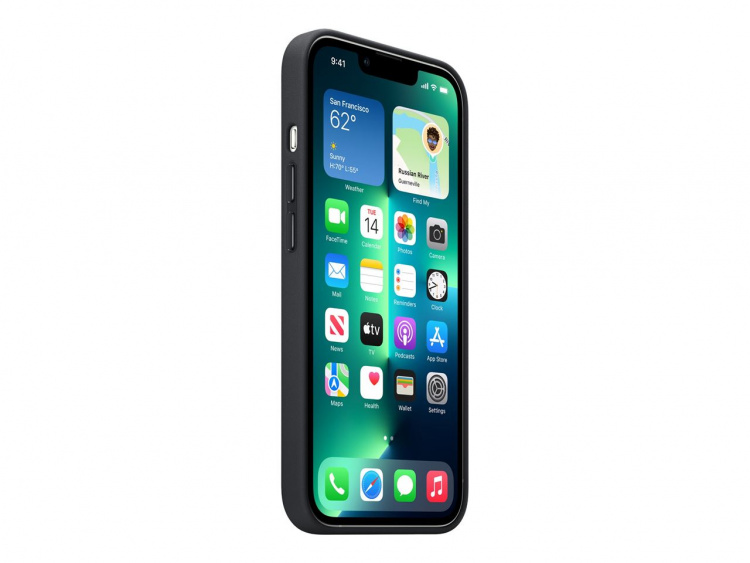 Apple iPhone 13 Pro Leather Case with MagSafe - Midnight Apple iPhone 13 Pro Leather Case with MagSafe - Midnight