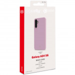Celly Cromo Soft rubber case Galaxy A34 5G Rosa