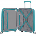 American Tourister Soundbox Kabinväska Exp. 55 Turquoise Tonic