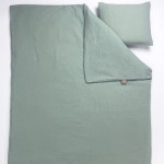 NG Baby Påslakan Vagga Muslin Frosty Green