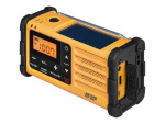 Sangean MMR88 Vevradio med ficklampa, solceller, USB, Gul/Svart 