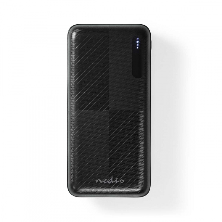Nedis Powerbank | 20000 mAh | 1.5 / 2.0 / 3.0 A | Antal output: 2 | Output tilslutning: 1x USB-A / 1x USB-C™ | Input forbindels: 1x Micro USB / 1x USB-C™ | PD2.0 18W | Lithium-polymer