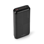 Nedis Powerbank | 20000 mAh | 1.5 / 2.0 / 3.0 A | Antal output: 2 | Output tilslutning: 1x USB-A / 1x USB-C™ | Input forbindels: 1x Micro USB / 1x USB-C™ | PD2.0 18W | Lithium-polymer