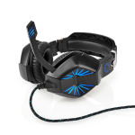 Nedis Gaming Headset | Over-Ear | Stereo | USB Type-A / 2x 3.5 mm | Fold-Away Mikrofon | 2.20 m | LED