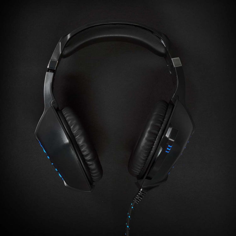 Nedis Gaming Headset | Over-Ear | Stereo | USB Type-A / 2x 3.5 mm | Fold-Away Mikrofon | 2.20 m | LED