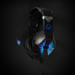 Nedis Gaming Headset | Over-Ear | Stereo | USB Type-A / 2x 3.5 mm | Fold-Away Mikrofon | 2.20 m | LED