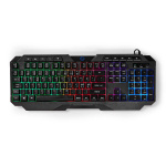 Nedis Wired Gaming Keyboard | USB Type-A | Membrane Nøgler | LED | QWERTY | ND layout | USB Drevet | Strømkabellængde: 1.30 m | Multimedia