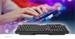 Nedis Wired Gaming Keyboard | USB Type-A | Membrane Nøgler | LED | QWERTY | ND layout | USB Drevet | Strømkabellængde: 1.30 m | Multimedia