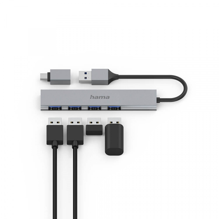Hama Hub USB-A 3.2 4x Porte 5 Gbit/s USB-C Adapter