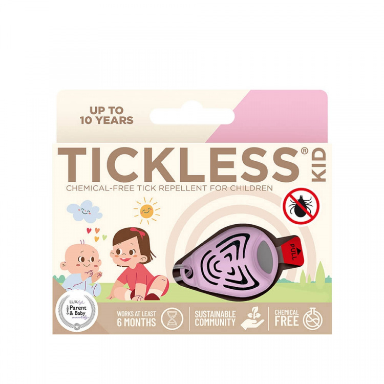 TICKLESS Flåtbeskyttelse Baby/Kid Pink
