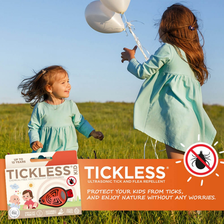 TICKLESS Flåtbeskyttelse Baby/Kid Orange TICKLESS Flåtbeskyttelse Baby/Kid Orange