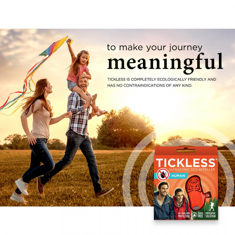 TICKLESS Flåtbeskyttelse Human Orange