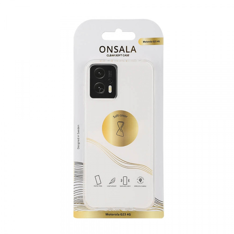 Onsala Mobilcover TPU Transparent - Motorola Moto G23 4G