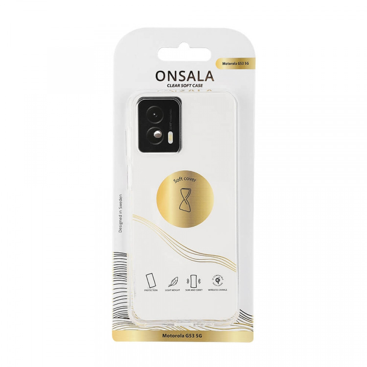 Onsala Mobilcover TPU Transparent - Motorola Moto G53 5G