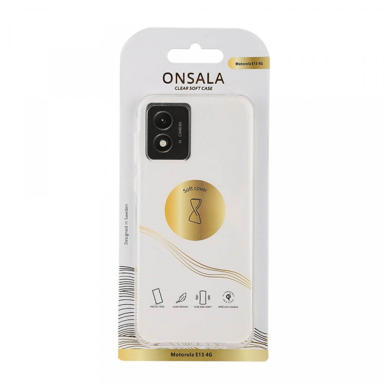 Onsala Mobilcover TPU Transparent - Motorola Moto E13 4G