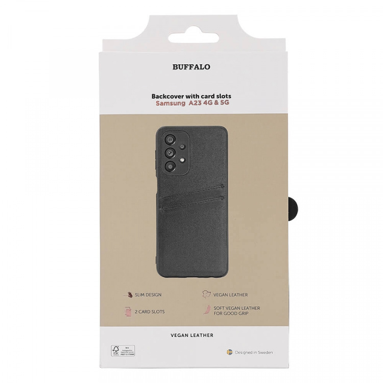 Buffalo Mobilcover PU Sort - Samsung Galaxy A23 5G