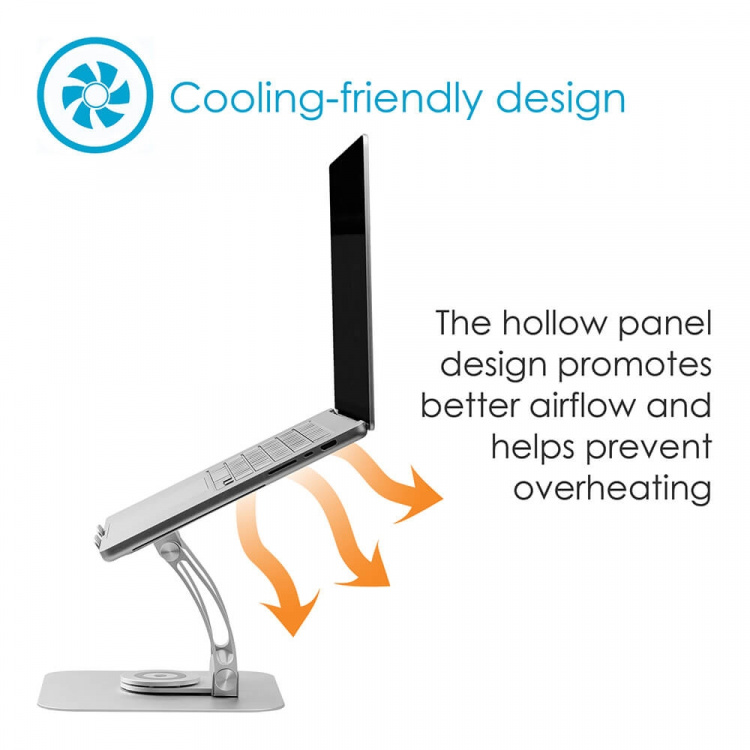 Desire2 Computerstander Supreme Dual Pivot Plus Sølv