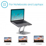 Desire2 Computerstander Supreme Dual Pivot Plus Sølv