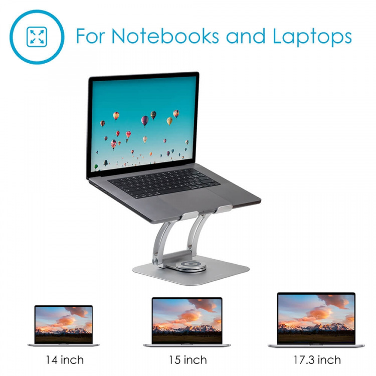 Desire2 Computerstander Supreme Dual Pivot Plus Sølv