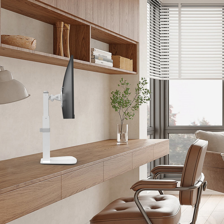 Desire2 Monitorarm Stander Hvid Desire2 Monitorarm Stander Hvid