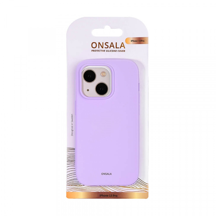 Onsala Backcover Silicone iPhone 13 Pro Purple