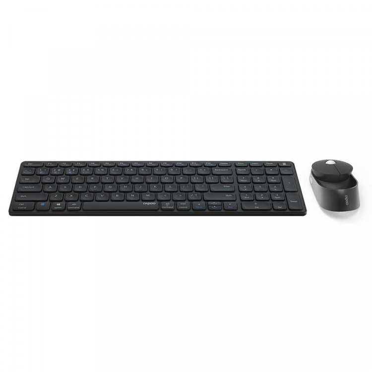 Rapoo Tastatur/Mus Sæt 9750M Multi-Mode Wireless Mørkegrå
