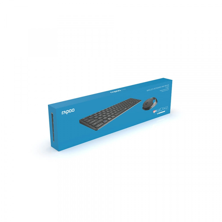 Rapoo Tastatur/Mus Sæt 9750M Multi-Mode Wireless Mørkegrå