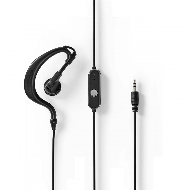 Nedis Walkie-talkie Set | 2 Håndsæt | Op til 6 km | Frekvens kanaler: 8 | PTT / VOX | Op til 3 Timer | Hovedtelefonudgang | 2 Headsets | Sort