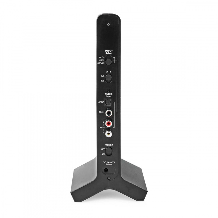 Nedis Trådløst TV hovedtelefoner | Wi-Fi | Over-Ear | Maksimal batteritid: 8 timer | 25 m | Digital lyd | Opladningsstation | Sort