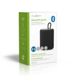 Nedis Bluetooth® højttaler | Maksimal batteritid: 7 timer | Håndholdt design | 7 W | Mono | Indbygget mikrofon | Kan parres | Sort