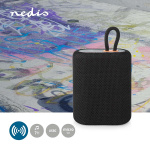 Nedis Bluetooth® højttaler | Maksimal batteritid: 7 timer | Håndholdt design | 7 W | Mono | Indbygget mikrofon | Kan parres | Sort