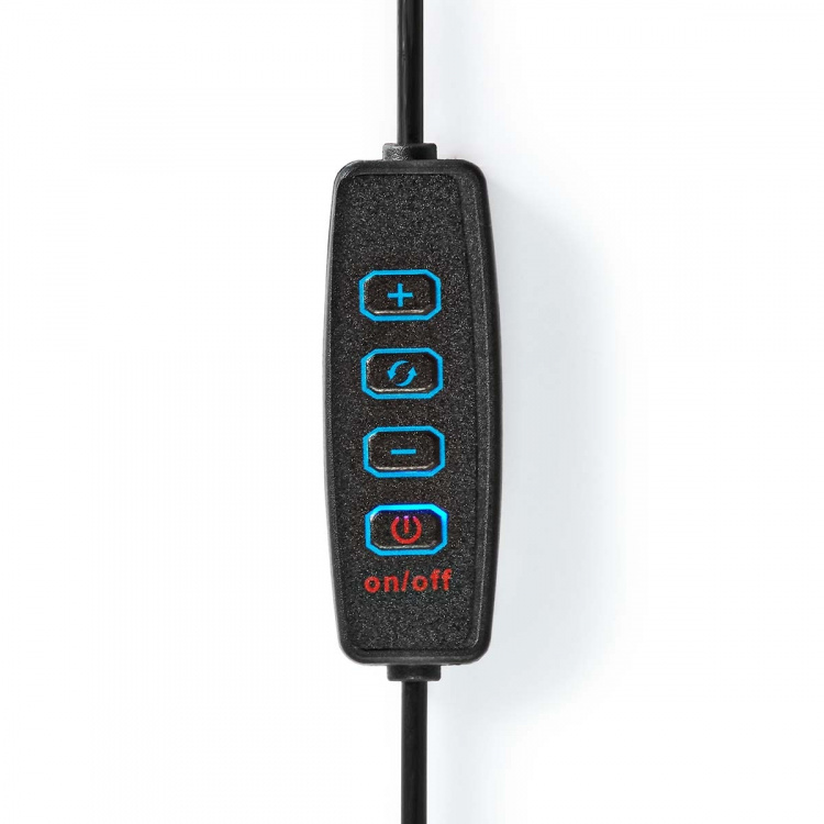 Nedis Ringlys | 10 inch | 120 LED\'s | 2700 - 6700 K | Desktop | Sort