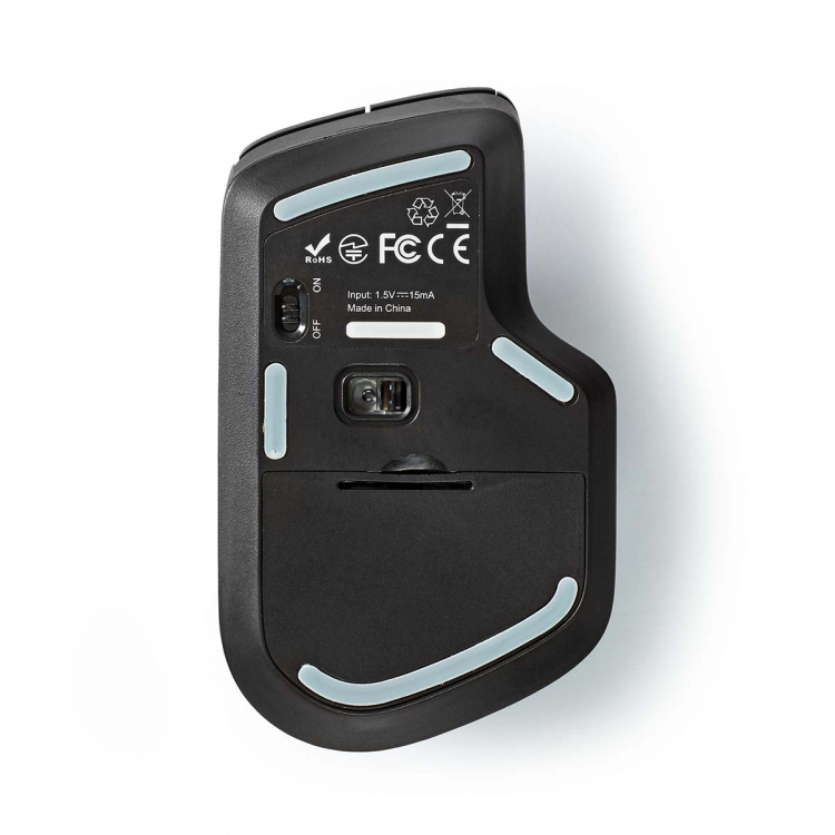 Nedis Mus | Trådløs | 800 / 1200 / 1600 dpi | Justerbar DPI | Antal knapper: 6 | Højrehåndet