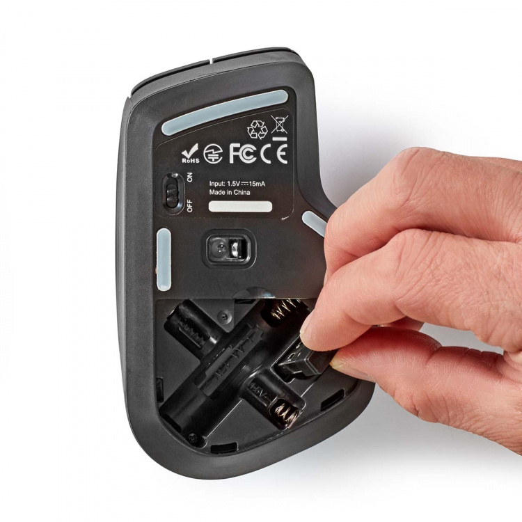 Nedis Mus | Trådløs | 800 / 1200 / 1600 dpi | Justerbar DPI | Antal knapper: 6 | Højrehåndet