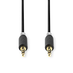 Nedis Stereo Audio kabel | 3.5 mm Hanstik | 3.5 mm Hanstik | Guldplateret | 0.50 m | Runde | Antracit | Box