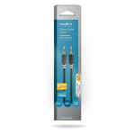 Nedis Stereo Audio kabel | 3.5 mm Hanstik | 3.5 mm Hanstik | Guldplateret | 5.00 m | Runde | Antracit | Box