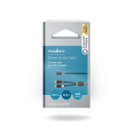 Nedis Stereo Audio kabel | 3.5 mm Hanstik | 2x RCA Hun | Guldplateret | 0.20 m | Runde | Antracit | Box
