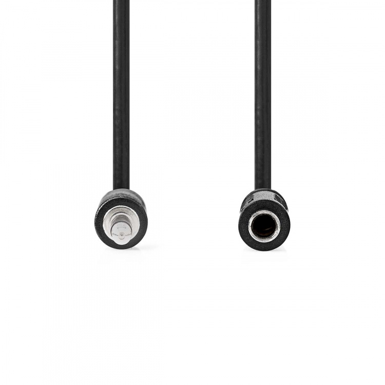 Nedis Stereo Audio kabel | 3.5 mm Hanstik | 6.35 mm Hunstik | Nikkelplateret | 0.20 m | Runde | Sort | Konvolut
