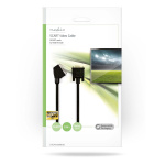 Nedis SCART-kabel | SCART Han | VGA Hun | Nikkelplateret | 480p | 2.00 m | Runde | PVC | Sort | Konvolut