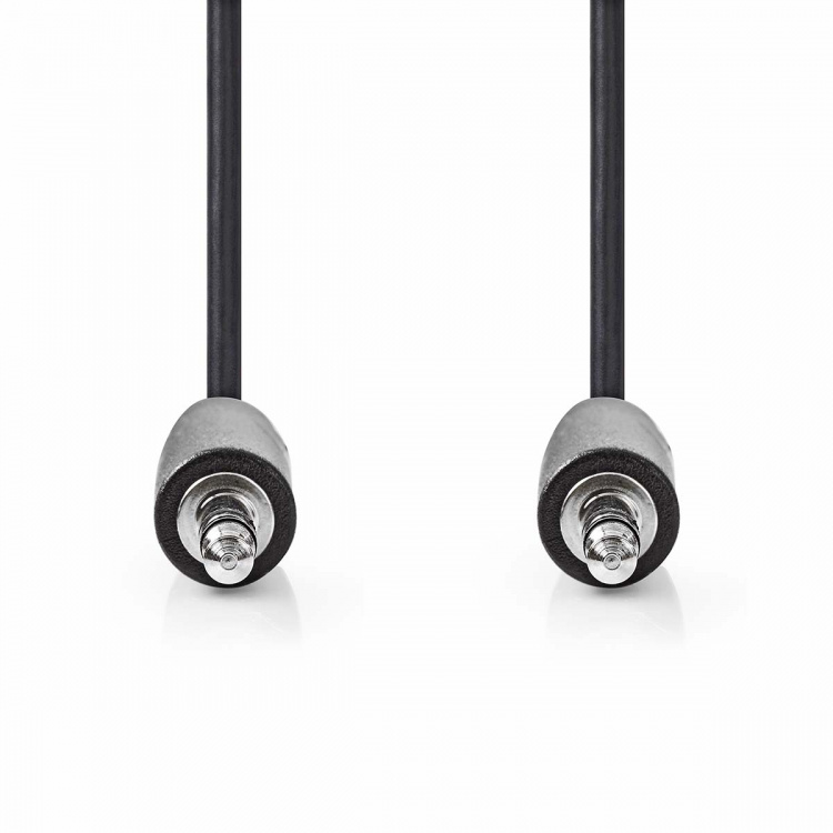 Nedis Stereo Audio kabel | 3.5 mm Hanstik | 3.5 mm Hanstik | Nikkelplateret | 3.00 m | Runde | Sort | Box