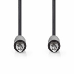Nedis Stereo Audio kabel | 3.5 mm Hanstik | 3.5 mm Hanstik | Nikkelplateret | 5.00 m | Runde | Sort | Box