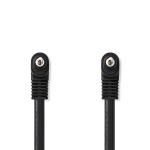 Nedis AV-kabel | 3.5 mm Hanstik | 3.5 mm Hanstik | Nikkelplateret | 1.00 m | Runde | PVC | Sort