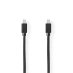 Nedis Mini DisplayPort kabel | DisplayPort 1.4 | Mini DisplayPort han | Mini DisplayPort han | 48 Gbps | Nikkelplateret | 2.00 m | Runde | PVC | Sort | Konvolut
