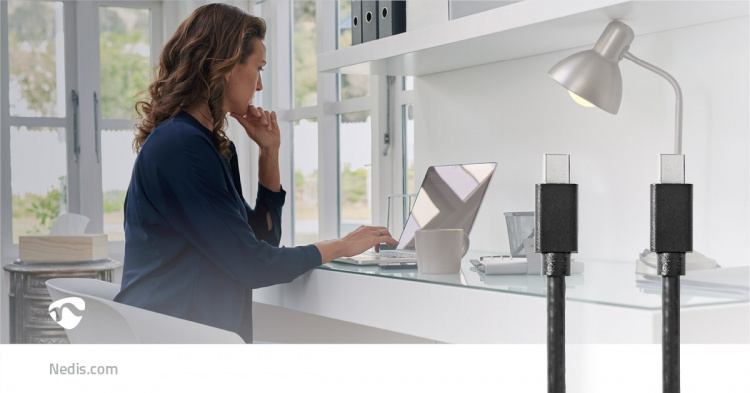 Nedis Mini DisplayPort kabel | DisplayPort 1.4 | Mini DisplayPort han | Mini DisplayPort han | 48 Gbps | Nikkelplateret | 2.00 m | Runde | PVC | Sort | Konvolut