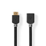 Nedis High Speed ​​HDMI ™ kabel med Ethernet | HDMI™ Stik | HDMI ™ -udgang | 8K@60Hz | eARC | 48 Gbps | 2.00 m | Runde | PVC | Antracit | Box