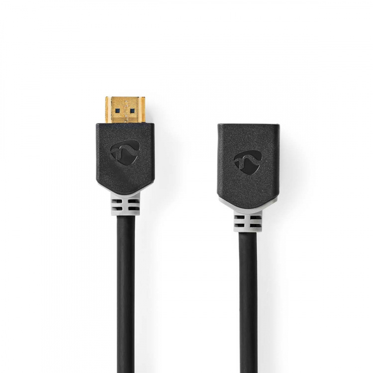 Nedis High Speed ​​HDMI ™ kabel med Ethernet | HDMI™ Stik | HDMI ™ -udgang | 4K@60Hz | ARC | 18 Gbps | 3.00 m | Runde | PVC | Antracit | Box