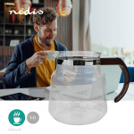 Nedis Glas Kaffe Kande | Kompatibel med: Moccamaster K / KB/ 1 0PL / Excellent 10S | 1.2 l | Brun